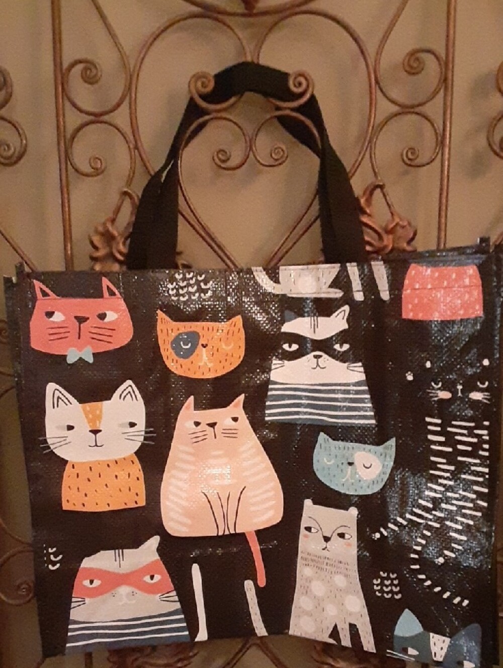 Set Of 4 Tote Bags - Cute Cat And Dog Prints - Picture 2 of 13